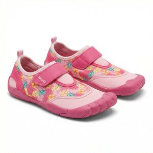 Newtz Swim Water Shoes, Pink Pineapples UPF50+  Girl 2/3